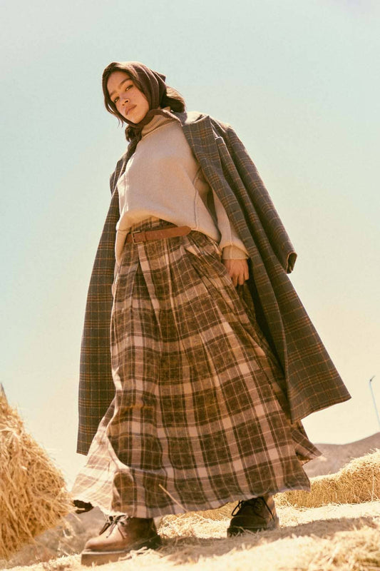 Dakota Skirt – Plaid Flannel Maxi