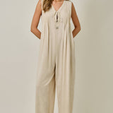 Dune Wide-Leg Tencel Jumpsuit