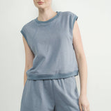 Riverbend Sleeveless Sweatshirt Top