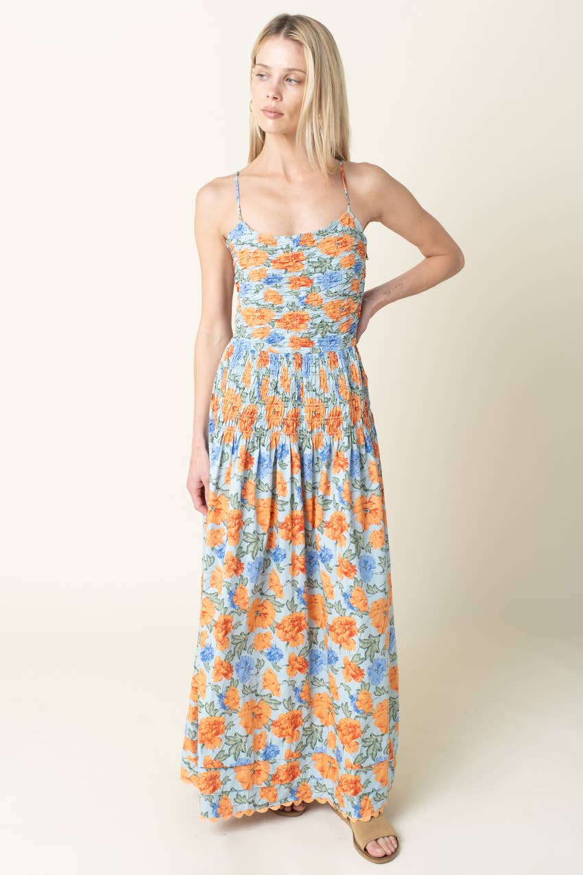 blue floral maxi dress
orange floral wedding guest dress
smocked bodice maxi dress
destination wedding guest dress
italian summer maxi dress
resort occasion dress women
floral spaghetti strap maxi dress
boutique wedding guest dress
scalloped hem maxi dress
west of may spritz collection