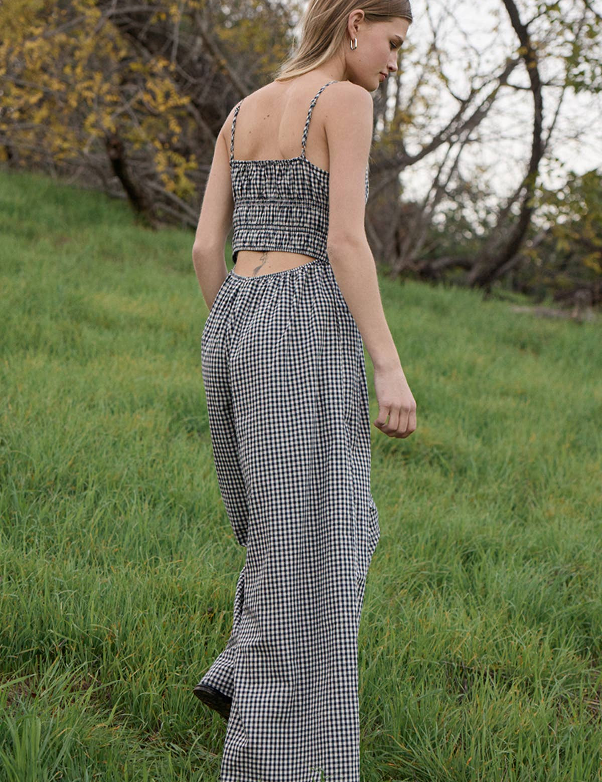 gingham jumpsuit
black and white gingham jumpsuit
cotton wide leg jumpsuit
smocked bodice jumpsuit
adjustable strap jumpsuit
gingham summer outfit
cotton summer jumpsuit
wide leg gingham romper
casual vacation outfit
women's gingham jumpsuit
black gingham outfit
summer travel outfit
relaxed fit jumpsuit
cotton jumpsuit with pockets
boutique women's clothing
comfortable summer jumpsuit
wide leg cotton outfit
southern summer style
gingham fashion trend
elevated casual outfit