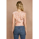Rosewater Lace Trim Top