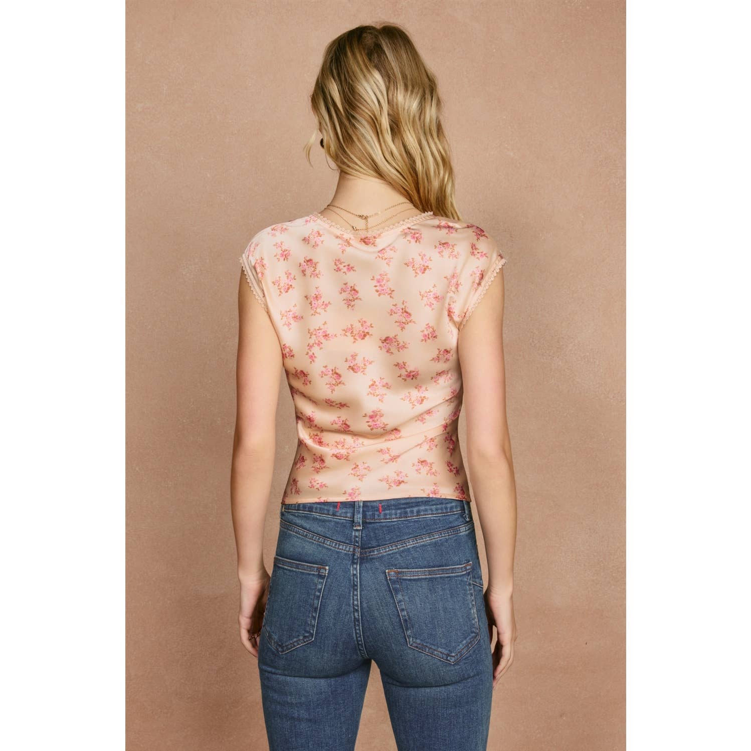 Rosewater Lace Trim Top
