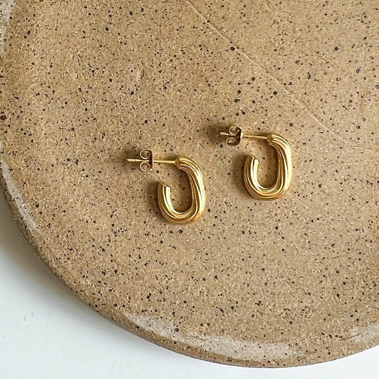 Swirl Hoop Earrings
