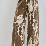 St. Paul Cowhide Wide Leg Jeans