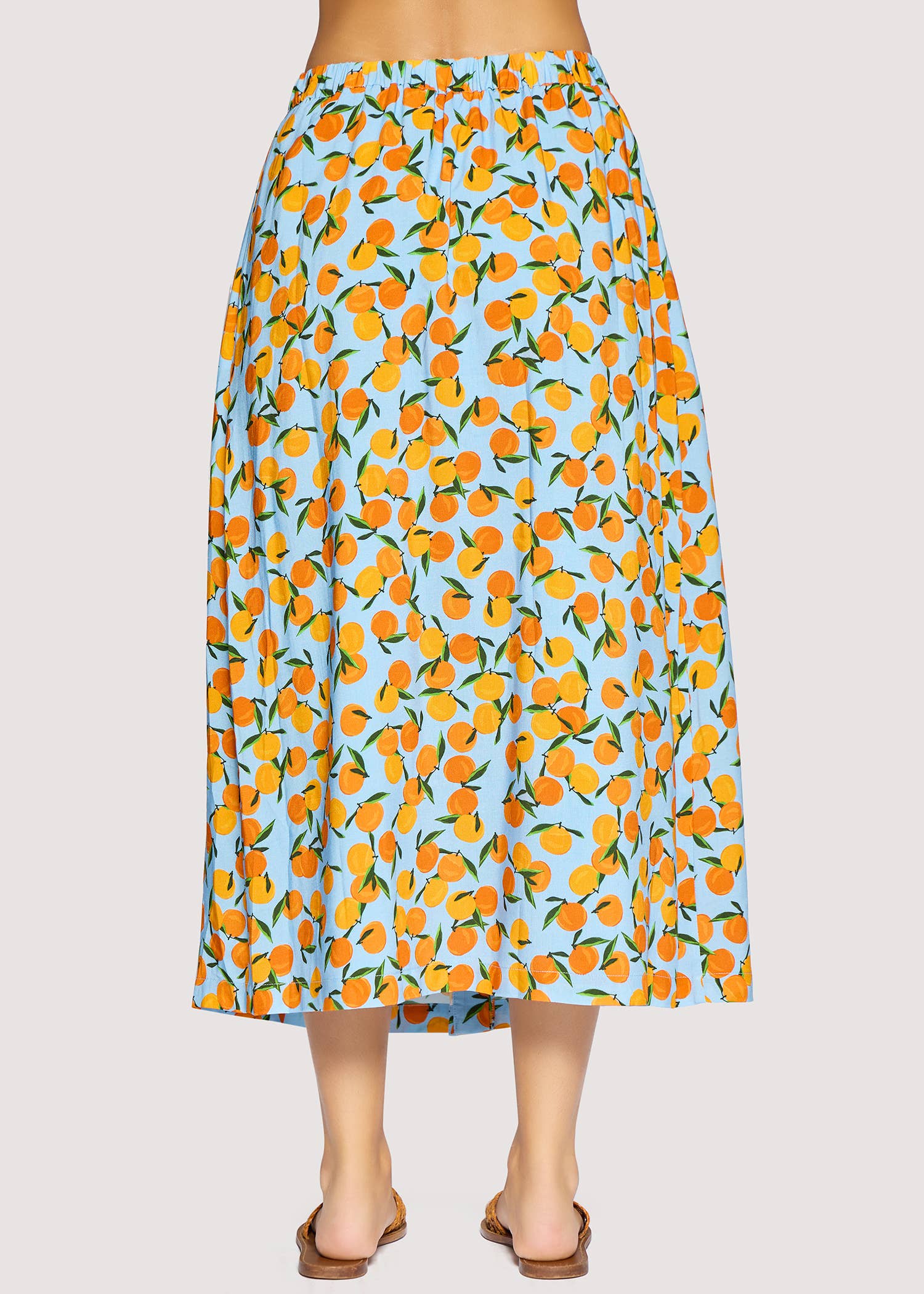 orange print midi skirt women
citrus print summer skirt
button front midi skirt boutique
vacation outfit skirt women
resort wear midi skirt
playful coastal style clothing
rayon linen midi skirt women
matching summer set skirt
european summer boutique fashion
west of may spritz collection