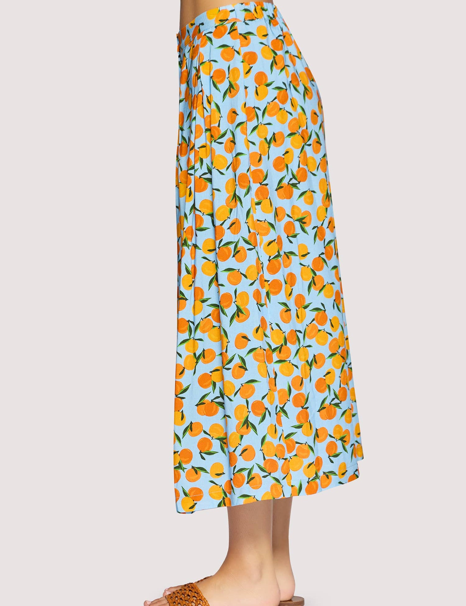orange print midi skirt women
citrus print summer skirt
button front midi skirt boutique
vacation outfit skirt women
resort wear midi skirt
playful coastal style clothing
rayon linen midi skirt women
matching summer set skirt
european summer boutique fashion
west of may spritz collection