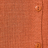 rust knit cardigan, button front sweater cardigan, textured knit sweater, cap sleeve cardigan, lightweight knit sweater, cozy fall cardigan, women's boutique knit cardigan, versatile layering sweater, West of May Boutique