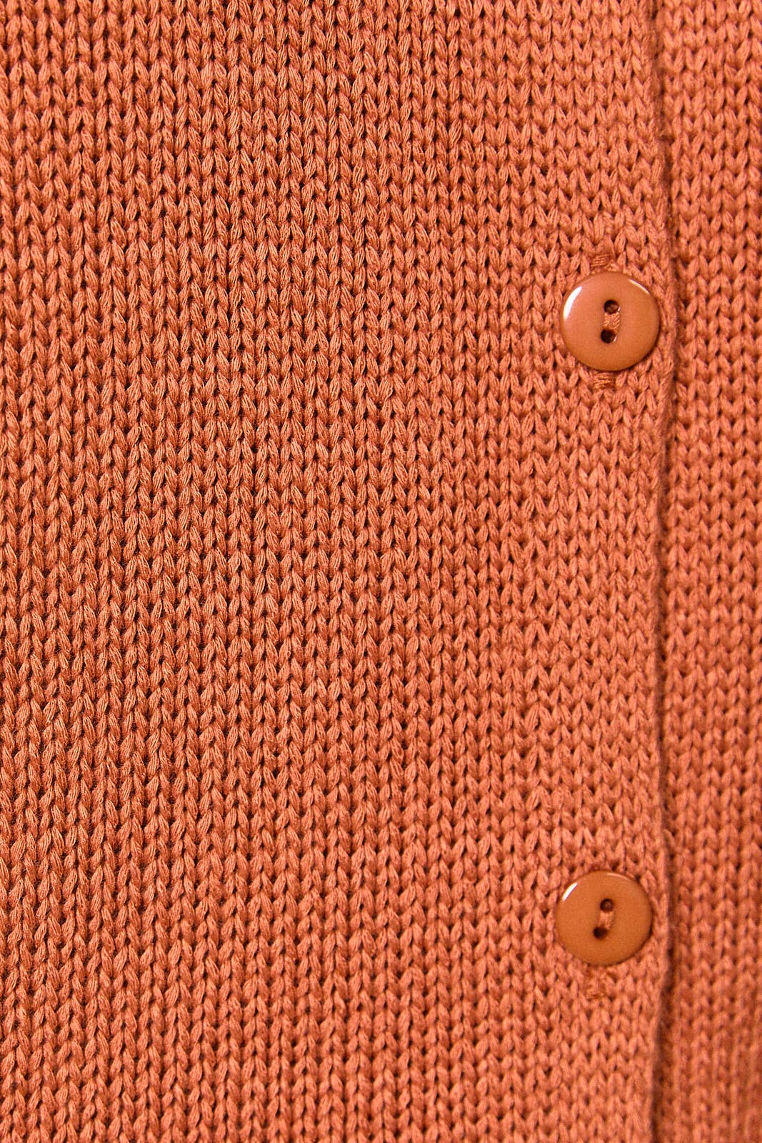 rust knit cardigan, button front sweater cardigan, textured knit sweater, cap sleeve cardigan, lightweight knit sweater, cozy fall cardigan, women's boutique knit cardigan, versatile layering sweater, West of May Boutique