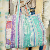 kantha tote bag
pool bag
beach bag
diaper bag
artsy style
unique style 
handmade tote bag
patchwork tote
artisan tote bag
vintage textile tote
kantha stitch tote
fair trade tote bag
sustainable tote bag
handmade market bag
one of a kind tote
ethical fashion accessory
upcycled textile tote
artisan made handbag
vintage fabric tote
boho tote bag
everyday carryall tote
handmade shoulder bag
eco friendly tote
travel tote bag
colorful patchwork tote