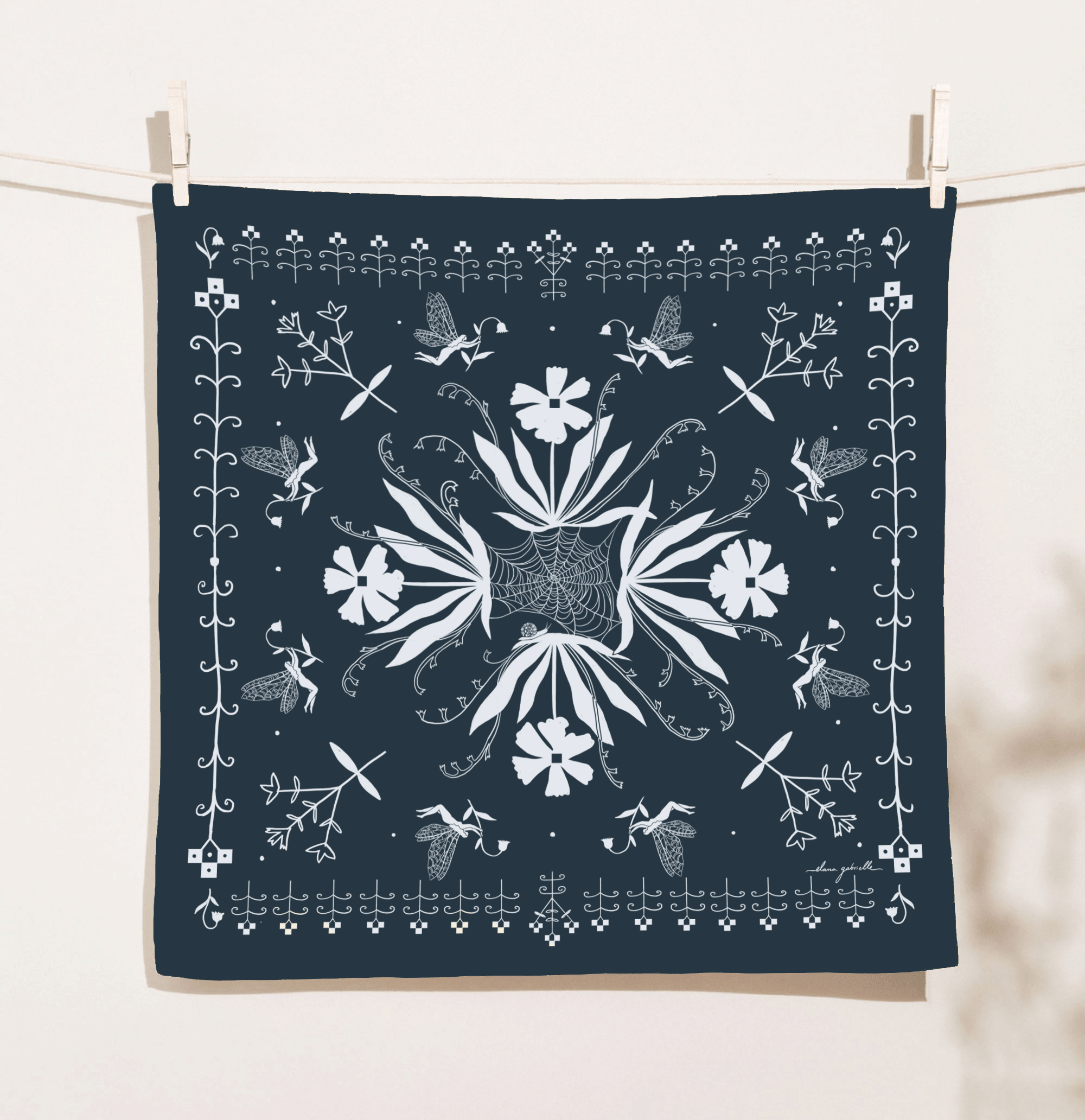 whimsical bandana, womens accessories, johnson city womens accessories, neck scarf, bandana, 100% cotton bandana