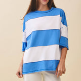 oversized striped t shirt
blue and white striped tee
oversized cotton tee women
relaxed fit striped shirt
americana summer outfit
casual summer t shirt
blue stripe oversized top
coastal casual clothing
effortless summer style
cotton oversized tee
relaxed boutique basics
casual lake outfit
fourth of july casual outfit
soft oversized summer tee
breathable cotton t shirt
southern summer style
easy everyday outfit
relaxed beach town aesthetic
women’s oversized striped top
casual countryside summer look