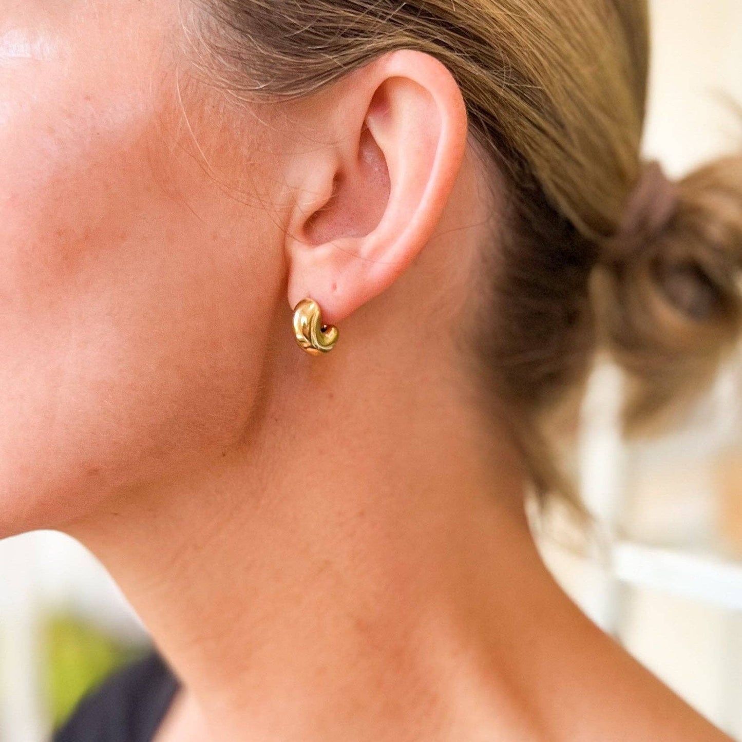 Bubble Half Hoop Earrings