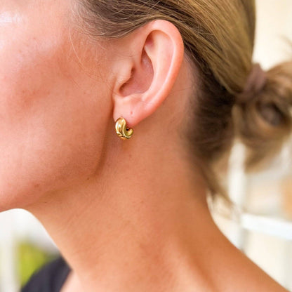 Bubble Half Hoop Earrings