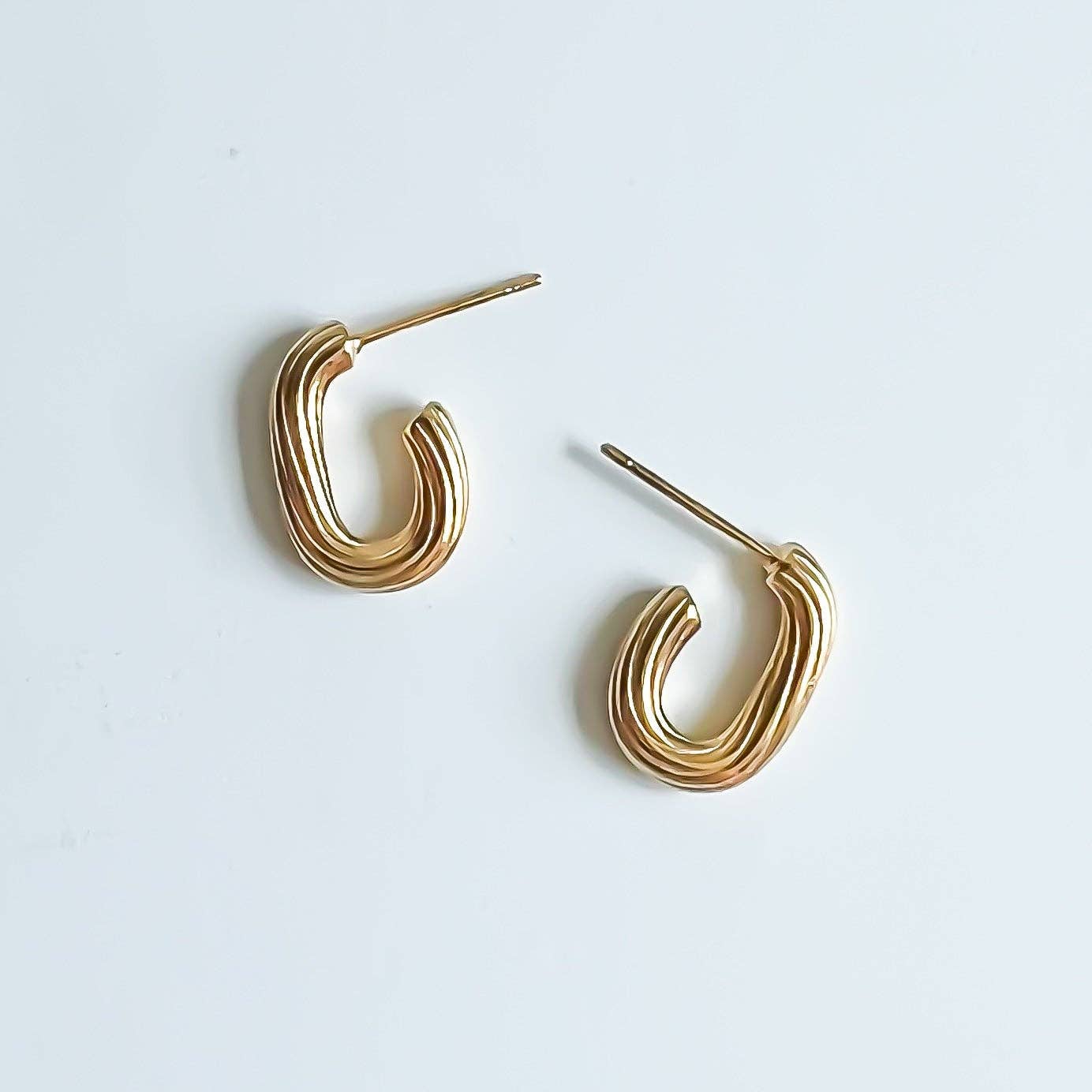 Swirl Hoop Earrings