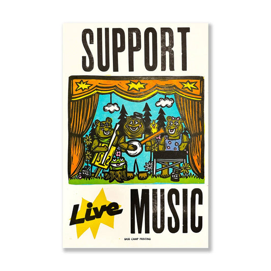 Support Live Music Print