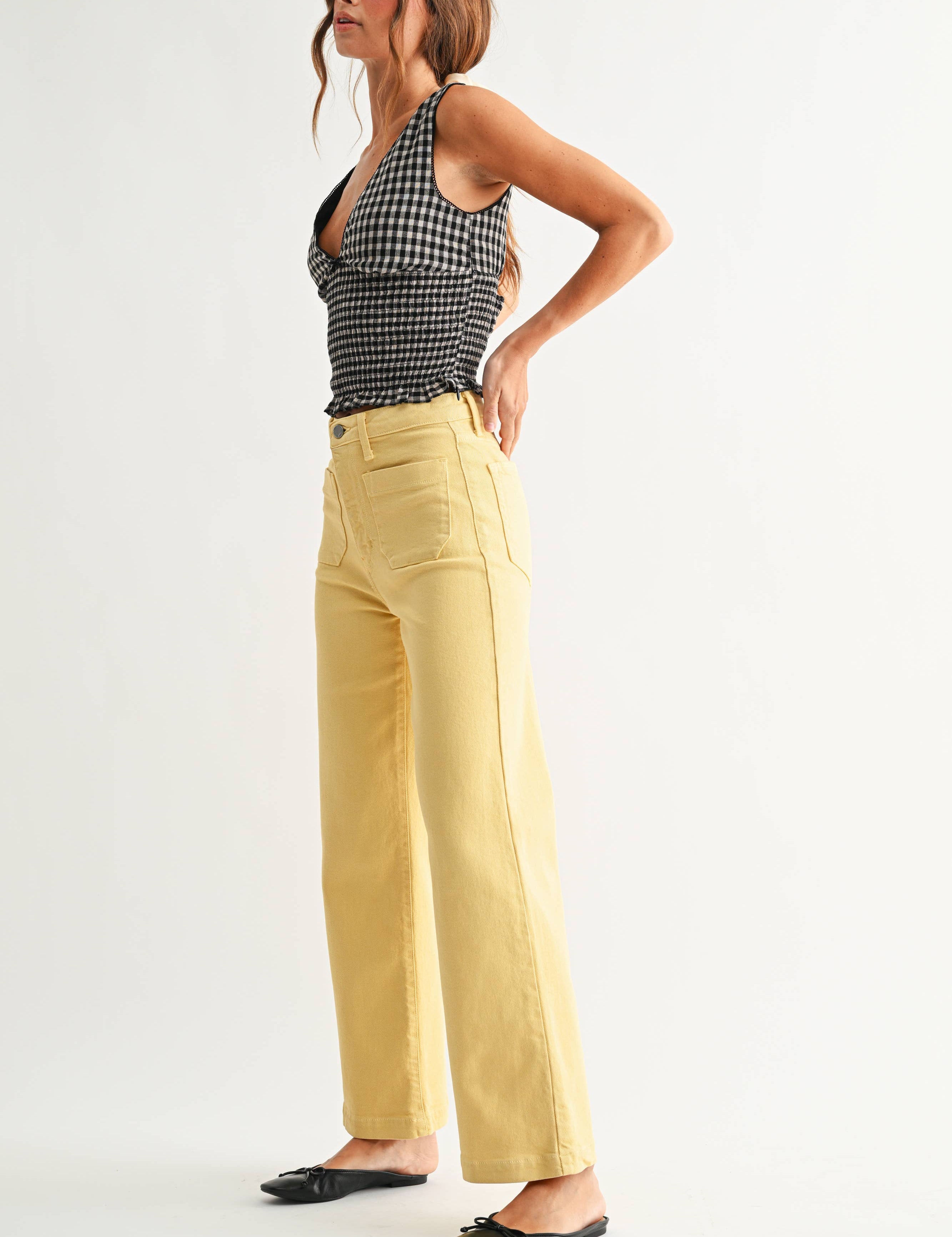 Porter Patch Pocket Wide Leg Jean