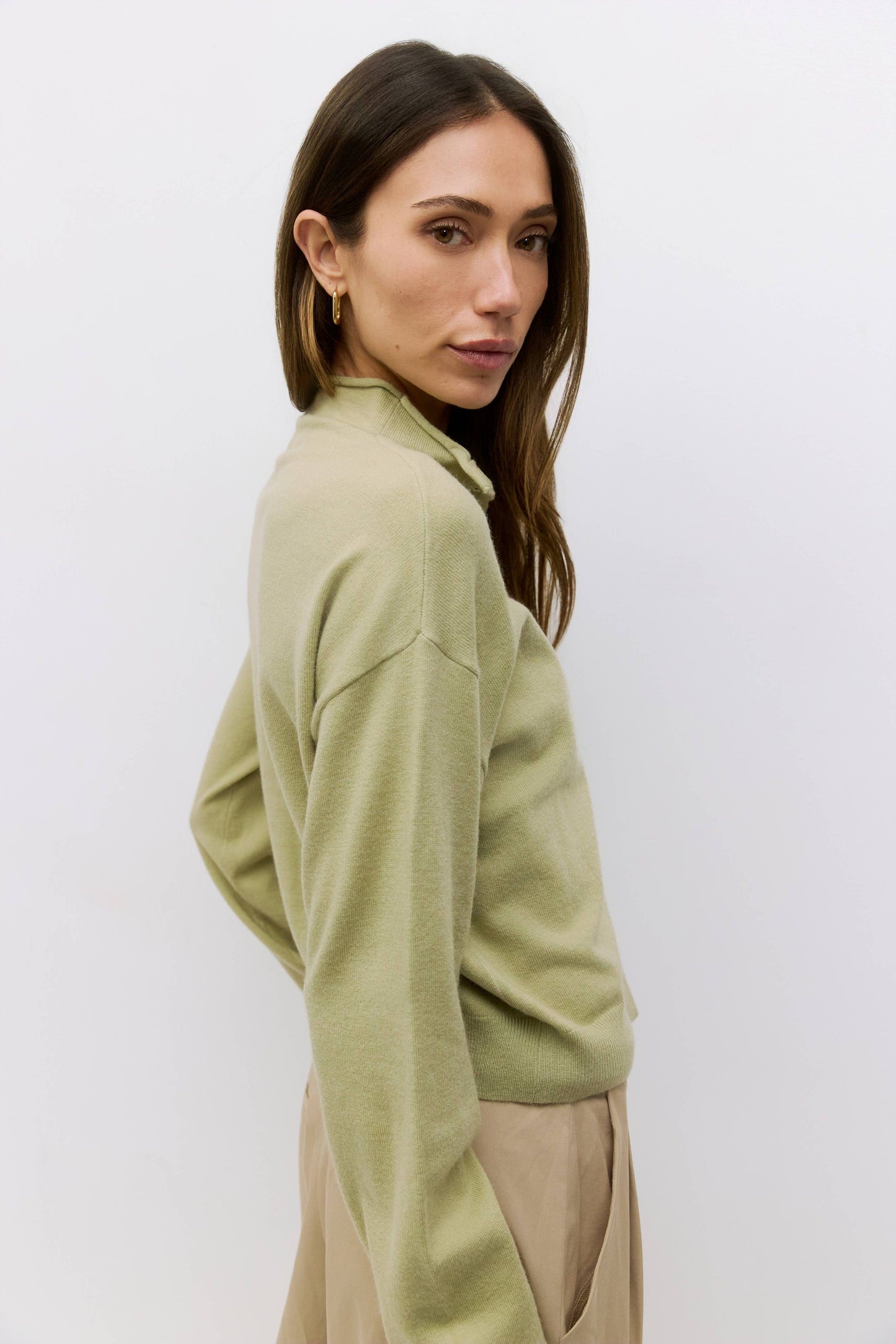 Kerry High-Neck Cardigan