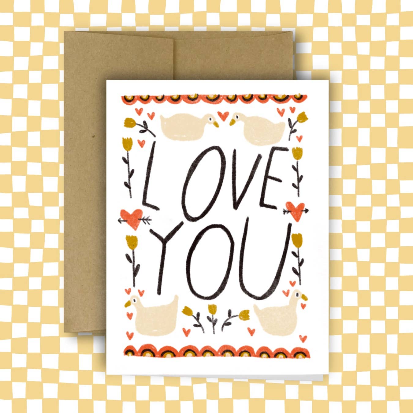 Love You (Goose) Card