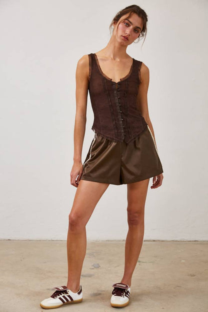 Cocoa Corset Top