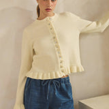 Lemon Drop Ruffle Cardigan