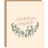 Happy Easter Floral Card