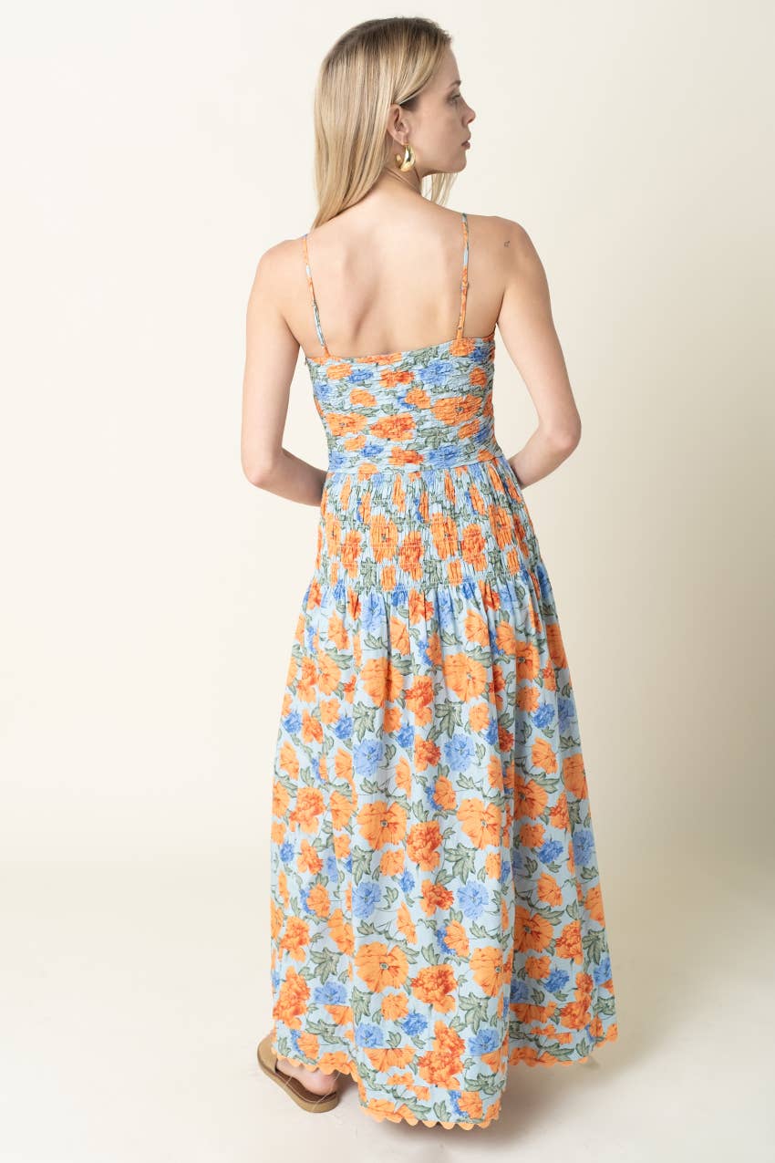 blue floral maxi dress
orange floral wedding guest dress
smocked bodice maxi dress
destination wedding guest dress
italian summer maxi dress
resort occasion dress women
floral spaghetti strap maxi dress
boutique wedding guest dress
scalloped hem maxi dress
west of may spritz collection
