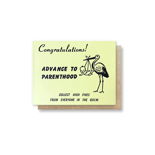 Advance to Parenthood – New Baby Card