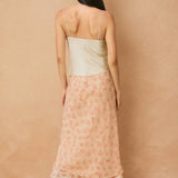 Rosewater Layered Midi Skirt