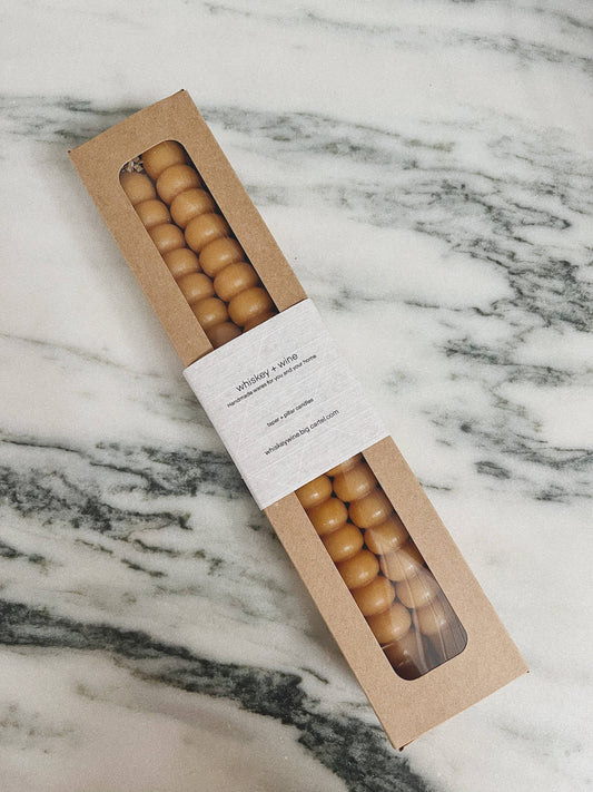 Bauble Beeswax Taper Candles