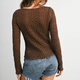 Desperado Textured Long Sleeve Top