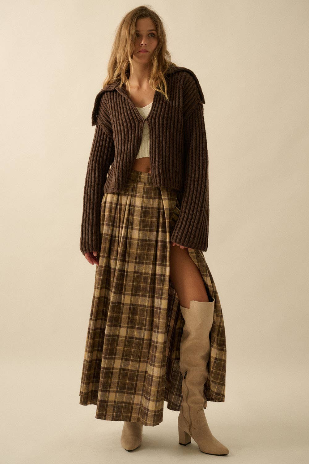 Dakota Skirt – Plaid Flannel Maxi