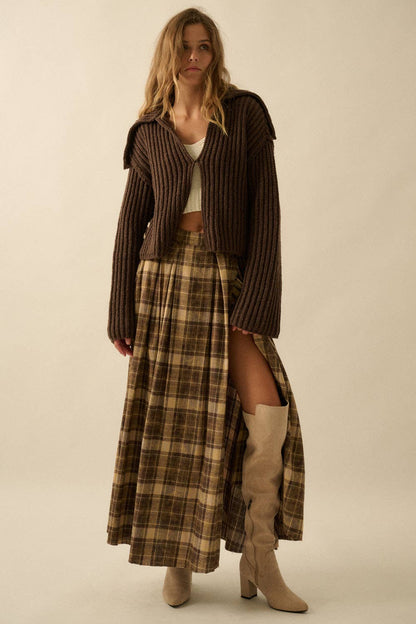 Dakota Skirt – Plaid Flannel Maxi