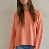 Coral Oversized Pullover Sweater