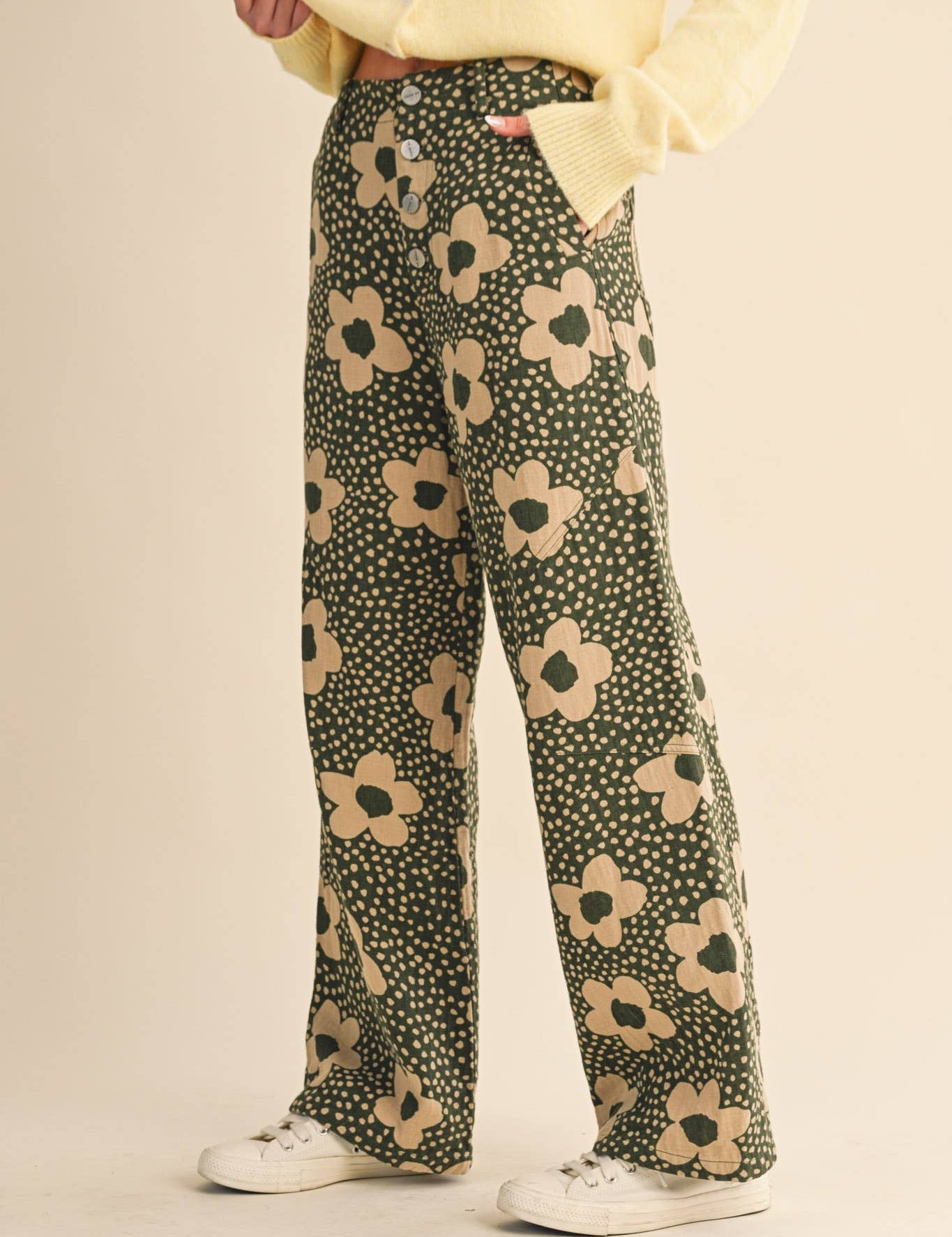 Lexington Floral Wide-Leg Pants