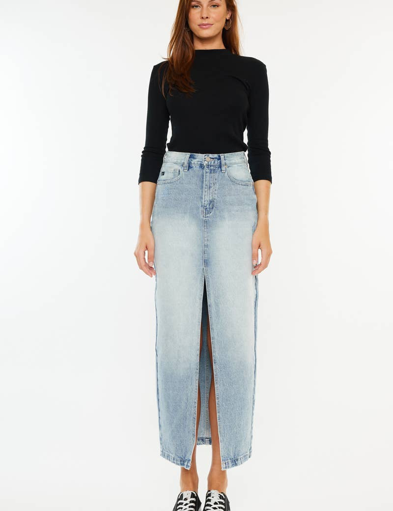 Harper Denim Maxi Skirt