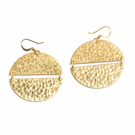 Linked Crescent Earrings