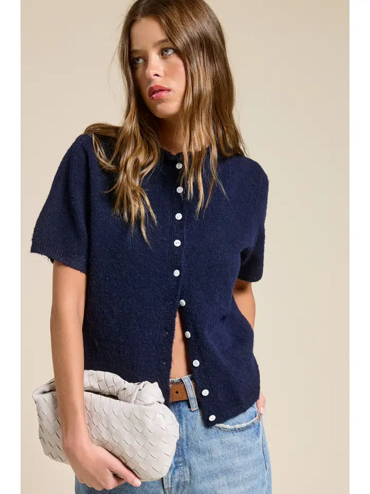 Emerie Short-Sleeve Cardigan