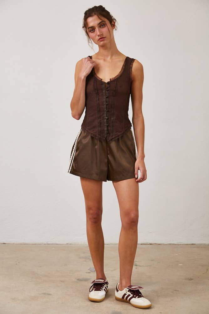 Cocoa Corset Top