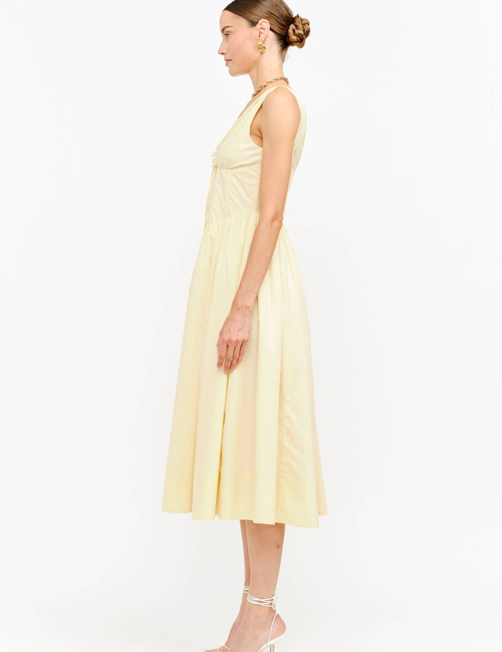Ischia Butter Yellow Midi Dress