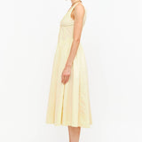 Ischia Butter Yellow Midi Dress