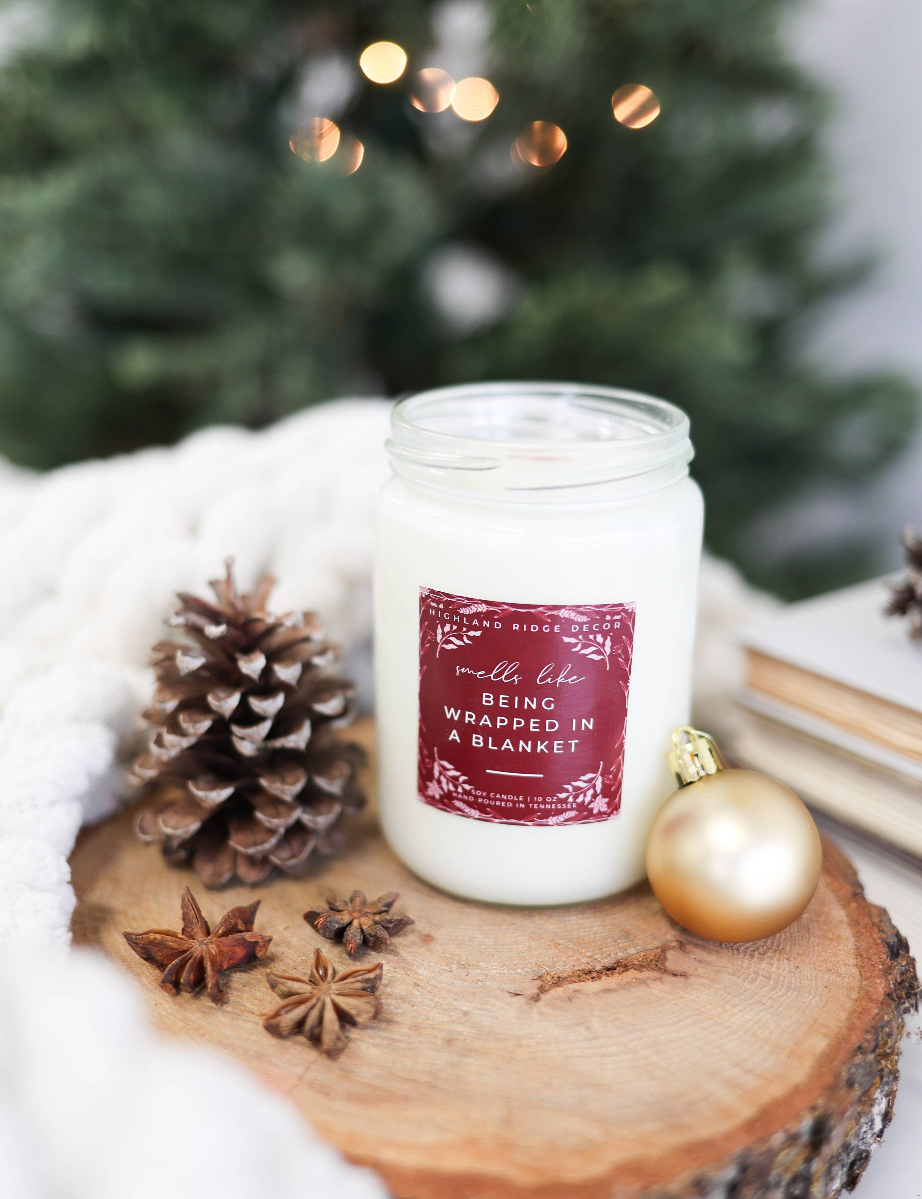 Being Wrapped in a Blanket Candle