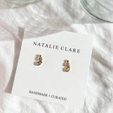 Teardrop Stud Earrings