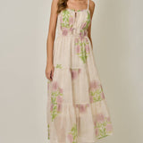Peach Tree Midi Dress