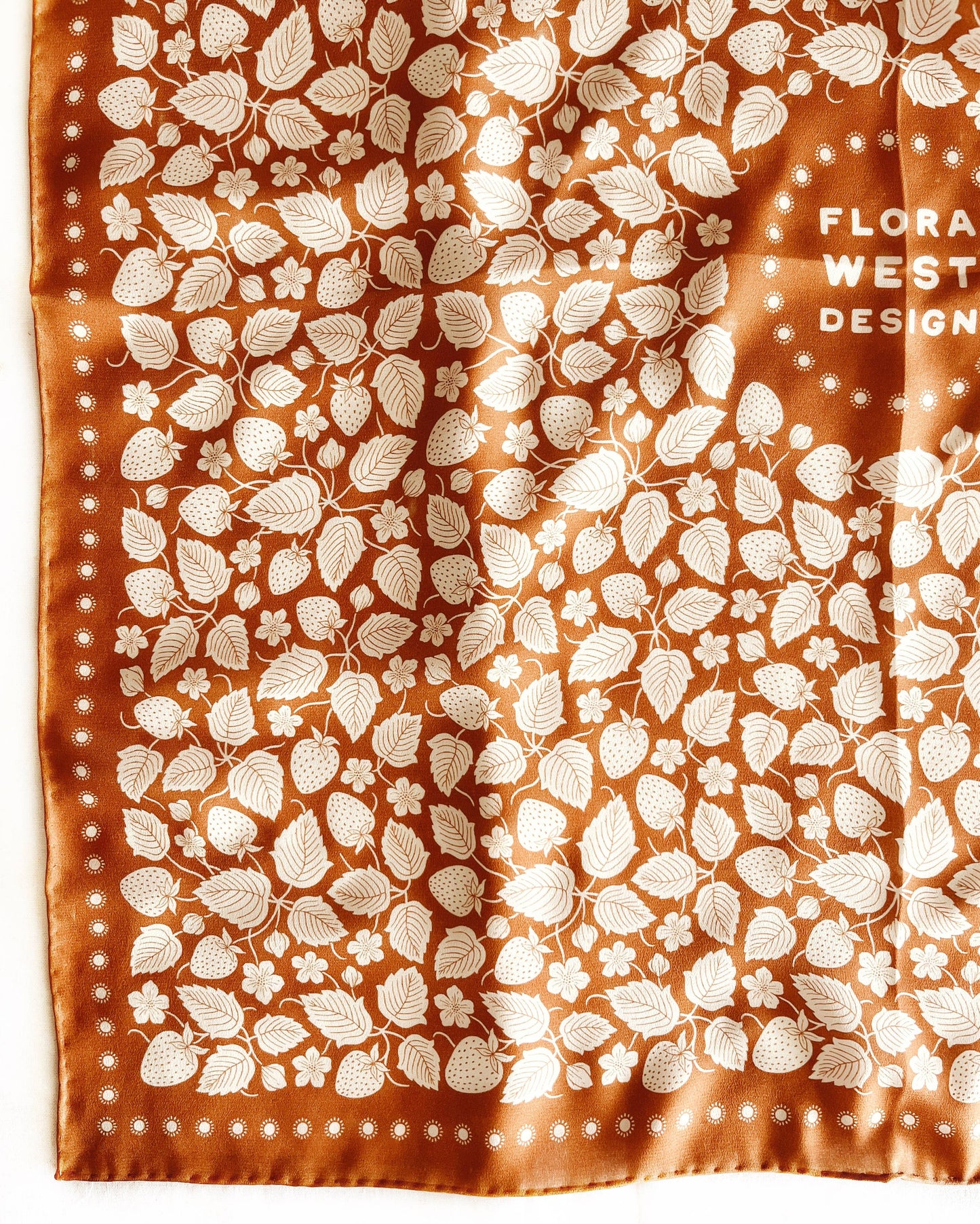 Strawberry Patch Silk Bandana