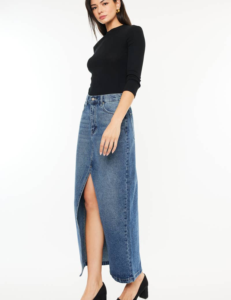 Harper Denim Maxi Skirt
