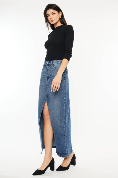 Harper Denim Maxi Skirt