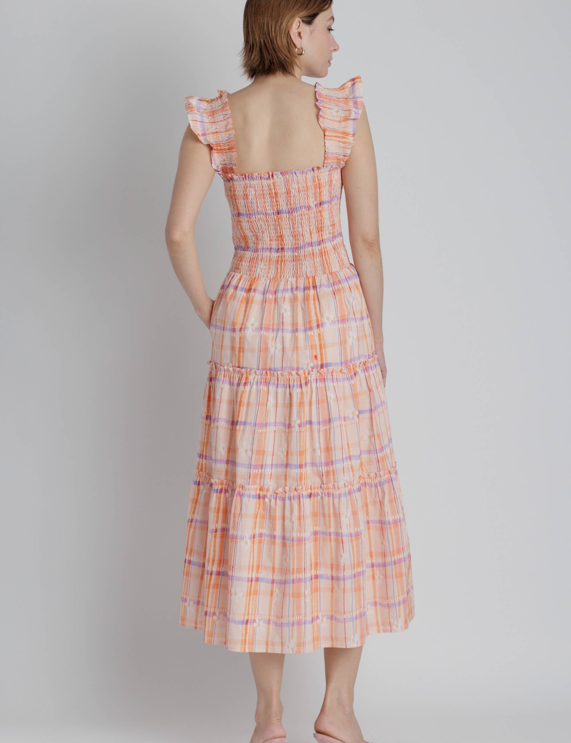 Daybreak Plaid Midi Dress