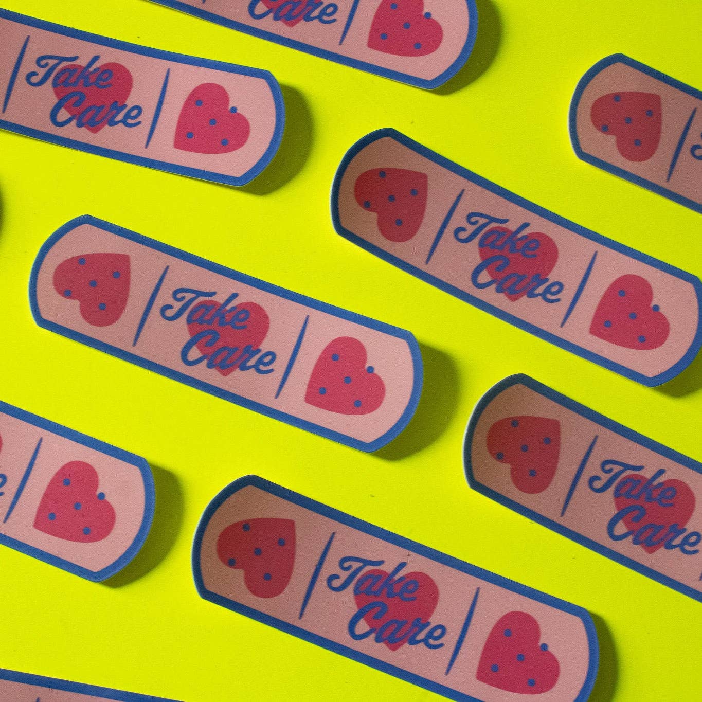 Take Care Bandaid Sticker
