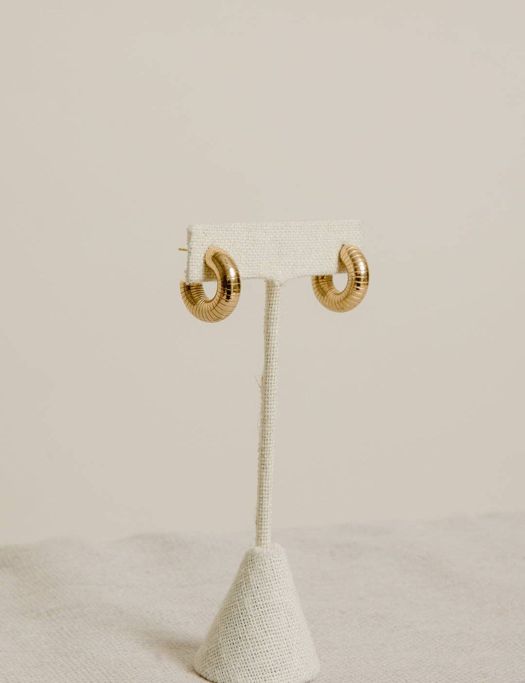 Ridge Hoop — Gold